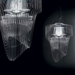 Aria Suspension Lamp // Transparent (Medium)
