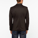 Perruzo // Zipper Detail Blazer // Black (S)