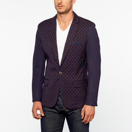 Perruzo // Square Blazer // Navy (S)