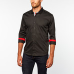 Solid Button Up // Black (XL)