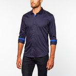 Solid Button Up // Navy (M)