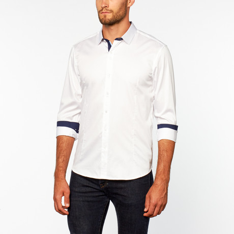 Solid Button Up // White (S)