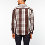 Plaid Button Up // Brown (M)