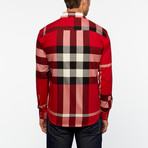 Plaid Button Up // Red (M)