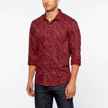 Wild Button Up // Burgundy (S)