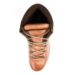 Lace-Up Lug Sole Boot // Cognac (Euro: 41)