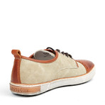 Blackstone Shoes // Canvas Low Top Sneaker // Sand + Ember (Euro: 41)