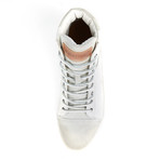 Blackstone Shoes // Leather Hi-Top Sneaker // White (Euro: 44)