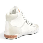 Blackstone Shoes // Leather Hi-Top Sneaker // White (Euro: 44)