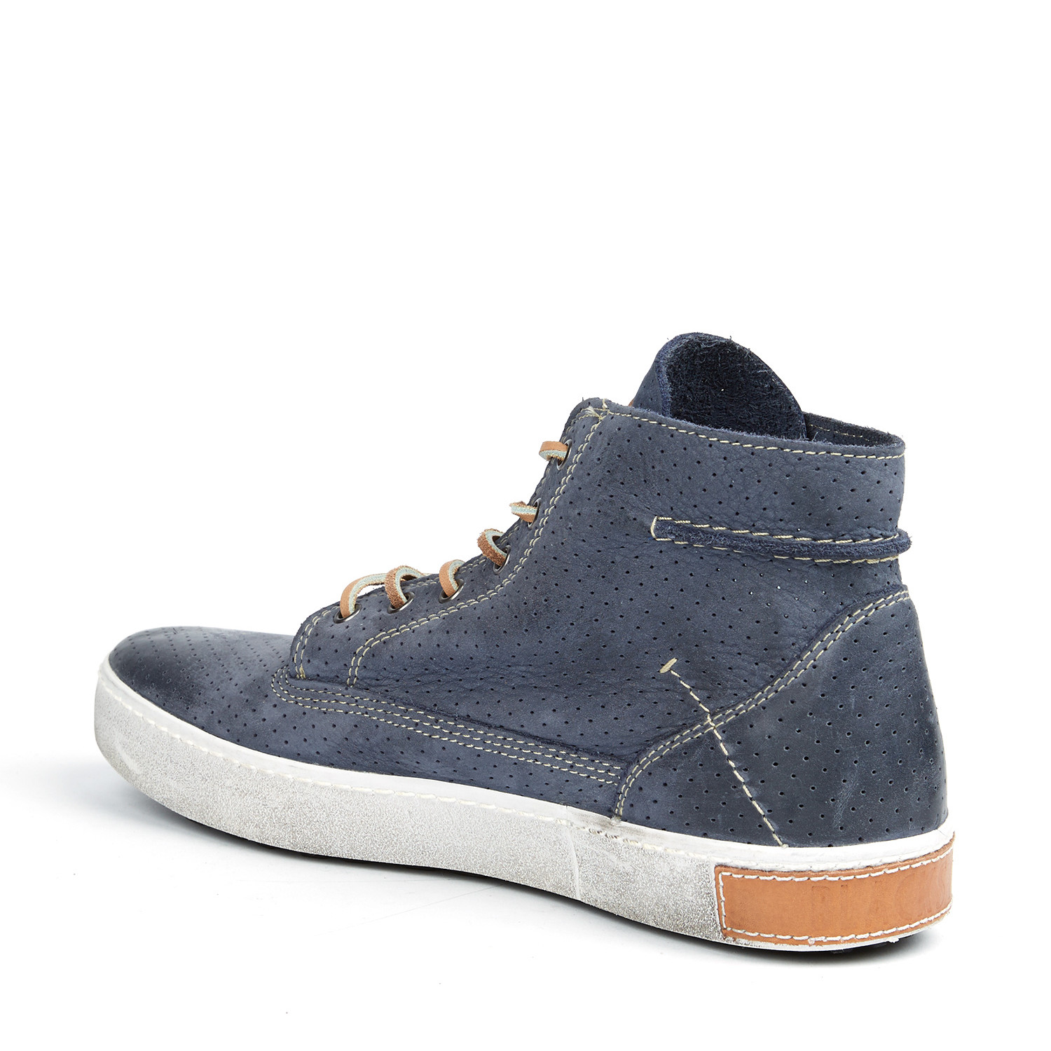 Perforated Hi-Top Sneaker // Jeans (Euro: 41) - Blackstone Shoes ...