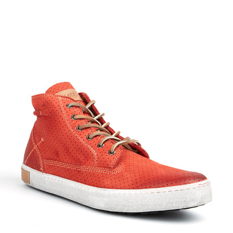 Leather Mid-Top Shoe // Red (Euro: 41)