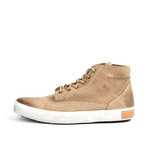 Leather Mid-Top Shoe // Taupe (Euro: 47)