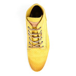 Leather Mid-Top Shoe // Yellow (Euro: 47)