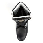 Lace-Up Boot // Black + Silver (Euro: 43)