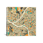 Abstract City Map Of Pittsburgh (18"W x 18"H x 0.75"D)