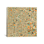 Abstract City Map Of Los Angeles (18"W x 18"H x 0.75"D)