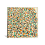 Abstract City Map Of Chicago (18"W x 18"H x 0.75"D)