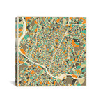 Abstract City Map Of Austin (18"W x 18"H x 0.75"D)