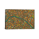 Paris Street Map (26"W x 18"H x 0.75"D)