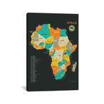 Africa Map (18"W x 26"H x 0.75"D)