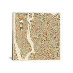 Abstract City Map Of New York City (18"W x 18"H x 0.75"D)