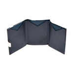 Exentri Leather Wallet // Blue