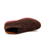 Suede Sport Chukka // Chocolate + Red (Euro: 39)