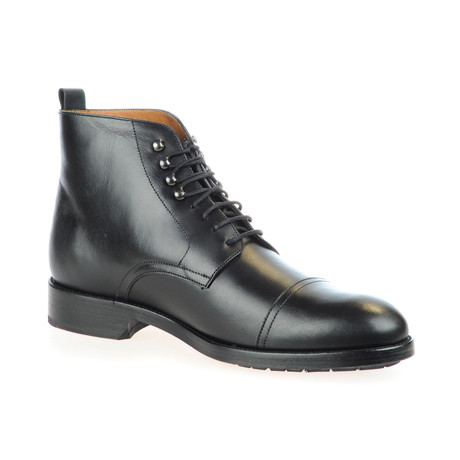 Rooster League // Cap-Toe Leather Boot // Black (Euro: 39)