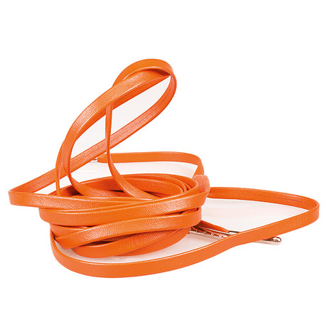 Leather Sneaker Laces // Orange