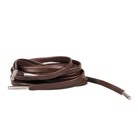 Leather Sneaker Laces // Dark Brown