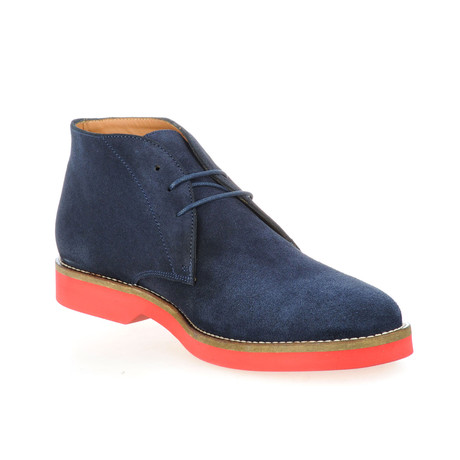 Suede Sport Chukka // Navy + Red (Euro: 39)