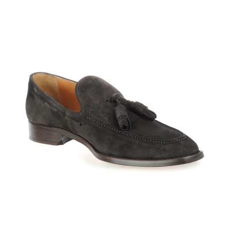 Suede Tasseled Loafer // Grey (Euro: 39)