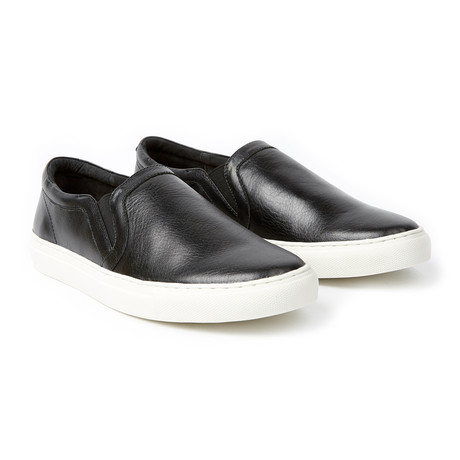 Sneaker Slip-On // Black Heavy Distressed (US: 7)