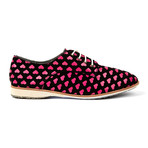 Derby // Black + Pink Hearts (US: 8)