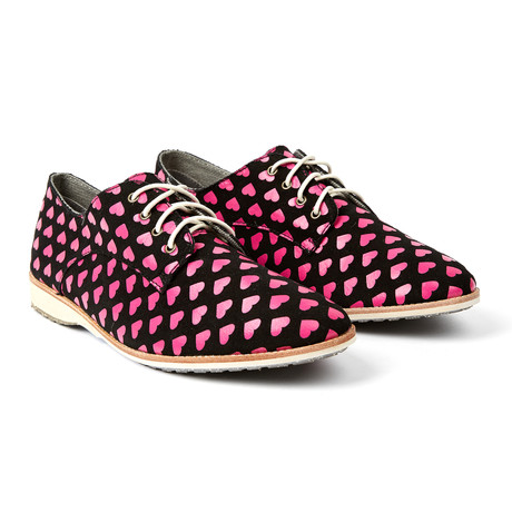 Derby // Black + Pink Hearts (US: 7)