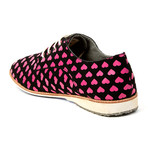 Derby // Black + Pink Hearts (US: 8)