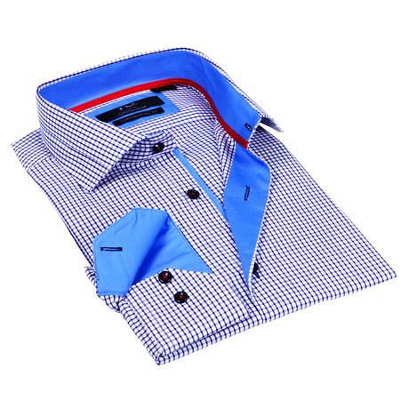 Classic Button-Up // Solid Blue (S)