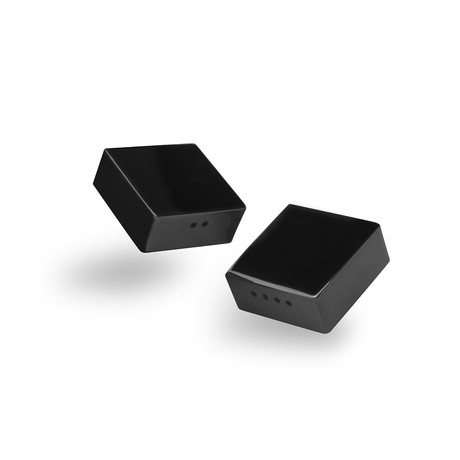 Murazzo Square Salt and Pepper Set (Carbon Plated)