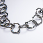 Black Screw Chain Necklace