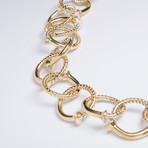 Gold Screw Chain Necklace