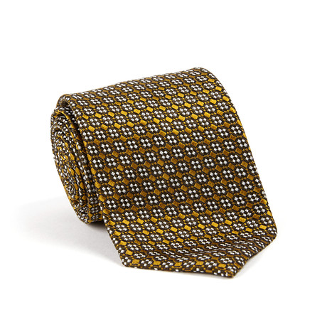 Tom Ford // Neat Cross Pattern Silk Tie // Copper (Copper)