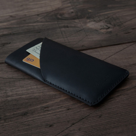 Grams28 // iPhone Card Sleeve // Black Matte (iPhone 6/6S)