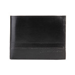 Stitched Leather Wallet // Midnight