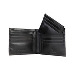 Stitched Leather Wallet // Midnight