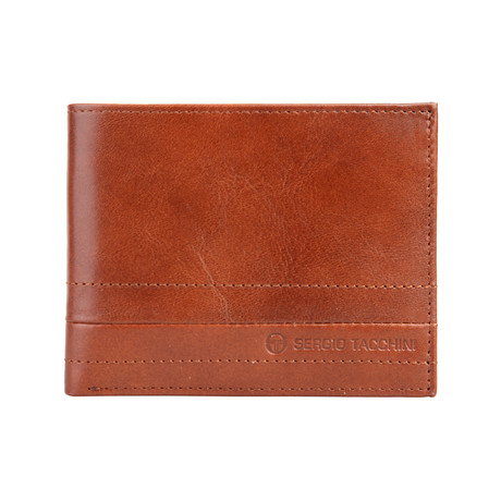 Stitched Leather Wallet // Caramel 2