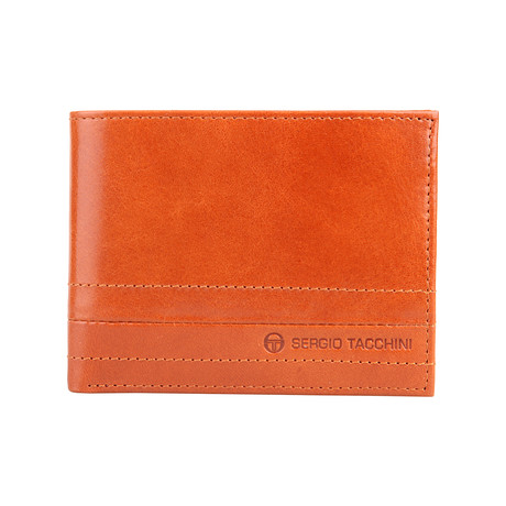 Stitched Leather Wallet // Tan 2