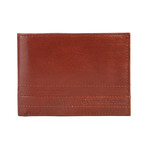 Stitched Leather Wallet // Walnut