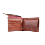 Stitched Leather Wallet // Chestnut