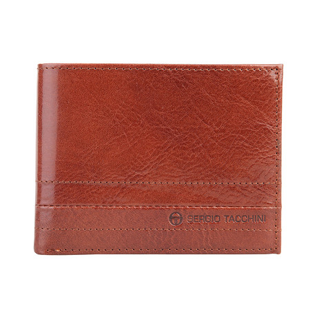 Stitched Leather Wallet // Chestnut