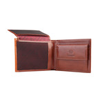 Stitched Leather Wallet // Dark Caramel